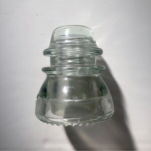 Hemingray 42 Clear Glass Insulator Vintage Antique